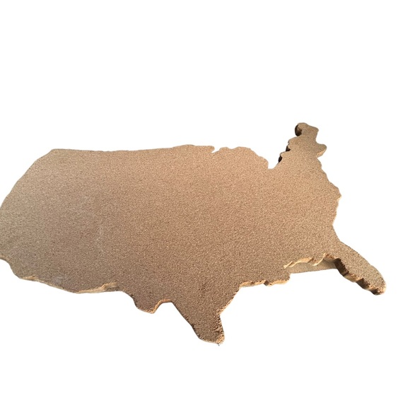 Corkboard for Wall, Shaped As The United States  20X30 - Picture 1 of 1